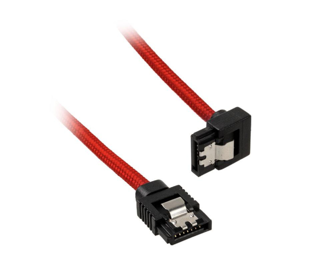 CORSAIR Premium 60cm sleeved 2szt (kątowe) Czerwone CC-8900284 - 739236 - zdjęcie 2
